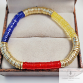 Multi Color Bead Bracelet, Bead Stack Bracelet, Layered Stack, Stackable Bracelet, Women’s Bracelet, Multi and Gold Bracelet, Unique Gifts